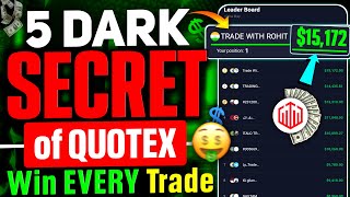 How to win every trades in Quotex🔥  Binary trading strategy 61  Trade With Rohit [upl. by Assir99]