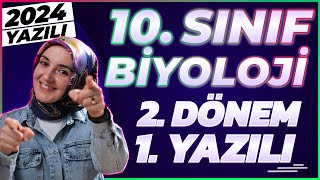 10Sınıf Biyoloji 2Dönem 1Yazılı 2024 yazılı biyoloji [upl. by Aribold245]