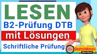 Lesen B2  Prüfung für den Beruf  DTB  Schriftliche Prüfung mit Lösungen  2024 [upl. by O'Grady]