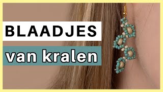 Blaadjes van Kralen Maken  Armband en Oorbellen Set [upl. by Melan744]