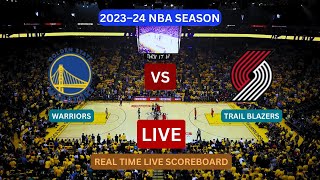 Golden State Warriors Vs Portland Trail Blazers LIVE Score UPDATE Today Basketball 2023 NBA Season [upl. by Alysoun]