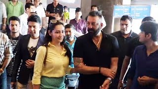 Sanjay Dutt With Wife Manyata At Bhoomi Trailer Launch [upl. by Darej]