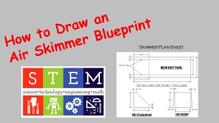 How to Draw an Air Skimmer Blueprint [upl. by Mikal]