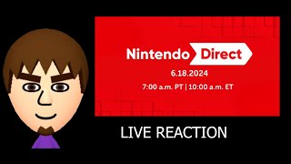 Nintendo Direct live reaction livestream by Viddy 1962024 [upl. by Nylhtiak]