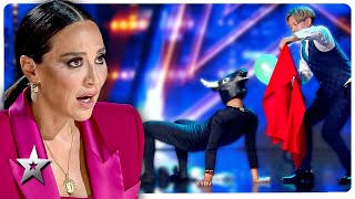 CRAZY Auditions That Left The Judges BAFFLED on Got Talent [upl. by Hanselka826]