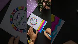 Easy and Beautiful teachers day card shorts youtubeshorts happyteachersday [upl. by Ettenej179]