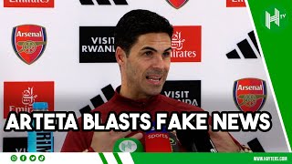 FAKE NEWS I’M SO UPSET  Arteta BLASTS rumours he will QUIT Arsenal [upl. by Thanh]