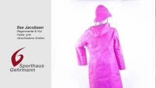 Ilse Jacobsen Raincoat amp Hat  Regenmantel mit Hut pink [upl. by Rikahs115]