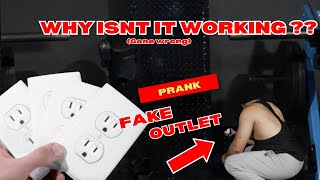 Fake Outlet At Gym Prank   Vlog [upl. by Adnihc]