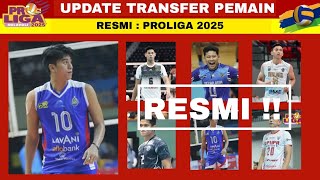 Transfer Pemain Proliga 2025 Resmi Hari Ini  Jadwal Proliga 2025  Tim Peserta Proliga 2025 [upl. by Ttayh]