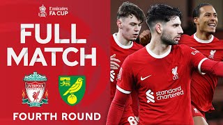 FULL MATCH  Liverpool v Norwich City  Fourth Round  Emirates FA Cup 202324 [upl. by Isleen]