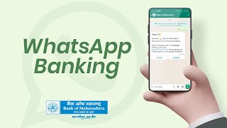 WhatsApp Banking  Smart Banking with Bank of Maharashtra [upl. by Tnahsarp587]