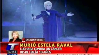 Muere Estela Raval [upl. by Eelatan]