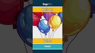 🇬🇧🇮🇩 balloon  balon  vocabulary builder  learn English  ayo belajar bahasa Inggris [upl. by Sewellyn]