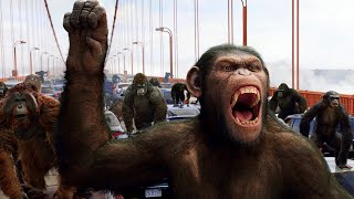 Apes vs Humans Battle For The Bridge Scene Rise of the Planet of the Apes 2011 Movie Clip HD [upl. by Papagena]