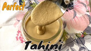 Easy Homemade Tahini Recipe  How to make Tahini Easily at Home  اردو کےساتھ [upl. by Gorrono]