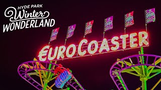 Euro Coaster Buwalda  Mounted HD OnRide POV  🇬🇧 Hyde Park Winter Wonderland 2022 [upl. by Llireva]