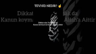 TEVHİD NEDİR [upl. by Beore]