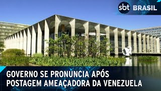 Governo se diz surpreso com tom ofensivo da Venezuela em postagem  SBT Brasil 011124 [upl. by Zurn882]