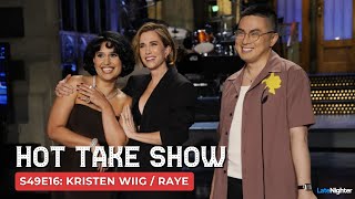 Kristen Wiig  RAYE SNL Hot Take Show  S49 E16 [upl. by Allecnirp]