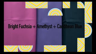 FIGS Scrubs Bright Fuchsia  Amethyst  Caribbean Blue Color Comparison [upl. by Ardet39]