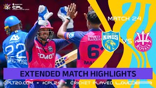 Extended Highlights  Barbados Royals vs Saint Lucia Kings  CPL 2024 [upl. by Burbank69]