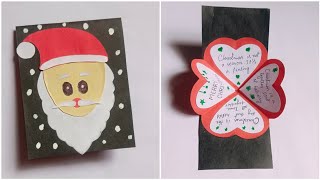 Christmas greeting card  Christmas card making ideas  easy handmade Christmas card  Pop up card [upl. by Kern931]