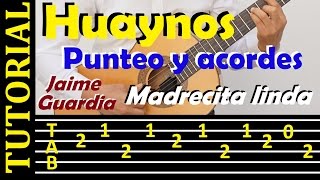 Madrecita Linda  Jaime Guardia y su Lira Paucina Tutorial punteo completo para guitarra [upl. by Neellok199]