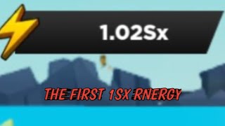 THE FIRST 1SX ENERGY IN ROBLOX STRONGMAN SIMULATOR [upl. by Kcirrad422]