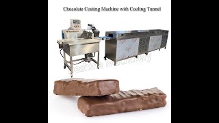 chocolate chocolatedessert chocolate enrobing machine how to coat chocolate [upl. by Noorah]