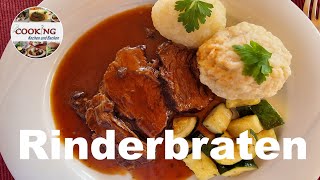 Rindsbraten  Rinderbraten  Schnellkochtopf  Sonntagsbraten  einfaches Osterrezept zum Nachkochen [upl. by Adnaugal872]