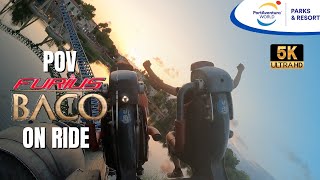 🎢Furius Baco Onride 5K POV PortAventura® WORLD [upl. by Nolyag]