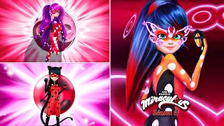 Miraculous Ladybug Top 10 Transformations  Season 1 to 5 [upl. by Ahtnammas]