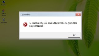 How to Fix KERNEL32dll Missing Error [upl. by Esirrehc417]