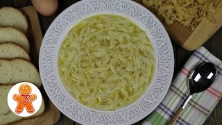 Домашняя лапша своими руками как приготовить ★ Суплапша на курином бульоне [upl. by Anitsyrc]