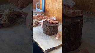 Chicken Leg Portion Cutting meatcuts butcher cuttingskills skills shortsfeed shorts [upl. by Iaht]