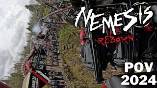 The NEMESIS REBORN full ride POV  Alton towers opening day 2024 [upl. by Killy661]