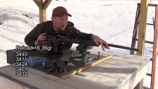 22250 Load Test Reloader 16  53gr Nosler  Awesome accuracy [upl. by Asiek971]