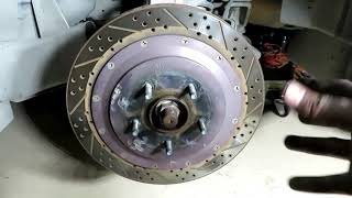 Scuffing Up the Rotors Corvette Brake Rotor Honing [upl. by Imoan]