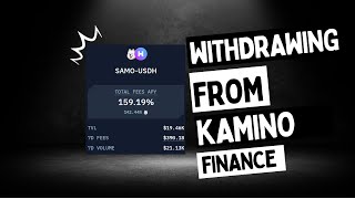 Kamino Finance Withdrawing your Tokens amp Seeing your Profit [upl. by Alemaj]