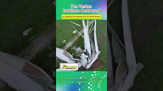 Ten Vestas turbines destroyed viralvideo windturbine powerstation fyp windmill trending [upl. by Jair]