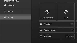 MSXMedia Station XSetup Start Parametergets [upl. by Ahsratan253]