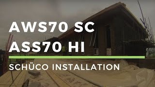 DWL  Schüco AWS70SC and ASS70 HI lift and slide doors installation [upl. by Eirac266]