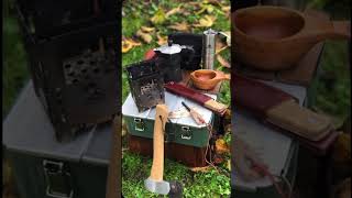 Autumn coffee Stanley lunchbox Bushcraftessential Moka Marttiini Knives Grønenberg kupilka [upl. by Ogdon342]