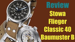 Watch Review Stowa Flieger Classic 40 Baumuster B [upl. by Sammer868]