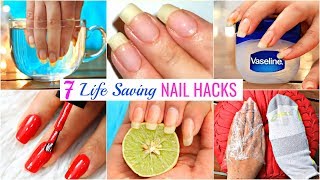 7 Life HACKS To GROW NAILS Fast amp Strong  Beauty DIY Remedy Anaysa [upl. by Ozneral]