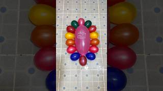 Pink HBD Balloons and Water Colorful of Mini Balloons Popping Reverse ASMR Satisfying and Relaxing [upl. by Enyedy594]