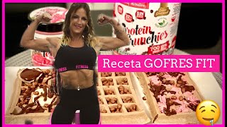 🥨DULCES FITNESS 🥞Receta Gofres Fit🤤Recetas SaludablesRecetas Fitness ✨😍 [upl. by Theresina]