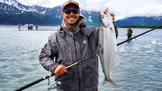 Alaskan Sockeye Salmon  Snag Fishing Seward Alaska [upl. by Eiclud]