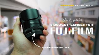 5 Best BUDGET 3rd Party Fujifilm XMount Lenses For 2024 [upl. by Salas]